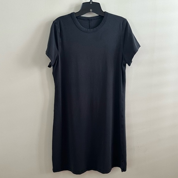 LULULEMON CLASSIC FIT COTTON BLEND TEE SHIRT DRESS PULL ON JERSEY STRETCH 6 - Picture 4 of 8